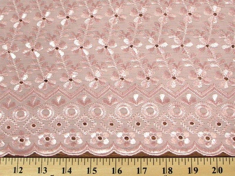Eyelet Embroidery Pink EL-6