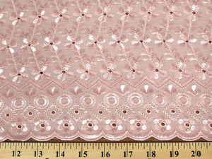 Eyelet Embroidery Pink EL-6