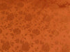 Floral Satin Brocade Rust