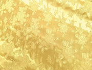 Floral Satin Brocade Medium Light Gold