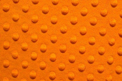 Minky Dimple Dot Fur ORANGE
