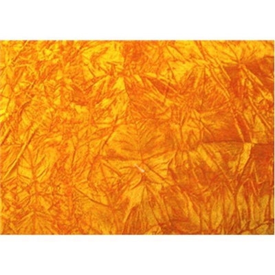 Crushed Non-Stretch Velvet ORANGE