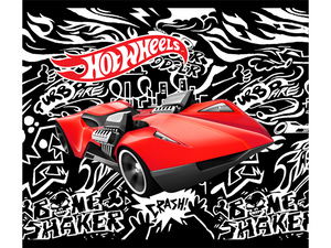 Anti-Pill Hot Wheels Fleece Panel 599