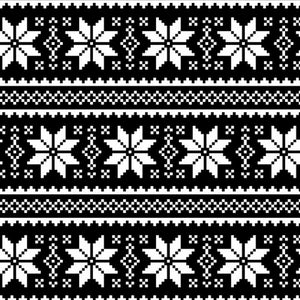 Premium Anti-Pill Nordic Star Black Fleece 5