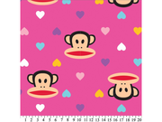 Premium Anti-Pill Paul Frank Julius Hearts Hot Pink Fleece 635