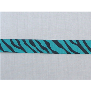 Zebra Grosgrain Ribbon 7/8" 1 1/2"