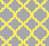 Premium Anti-Pill Bella Grey Yellow Fleece 756