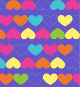 Premium Anti-Pill Rainbow Hearts Fleece 761