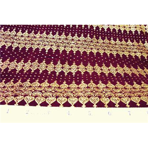 Embossed Velvets BURGUNDY