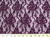 Flower Stretch Lace PLUM SL-15 LAST PIECE MEASURES 32 INCHES