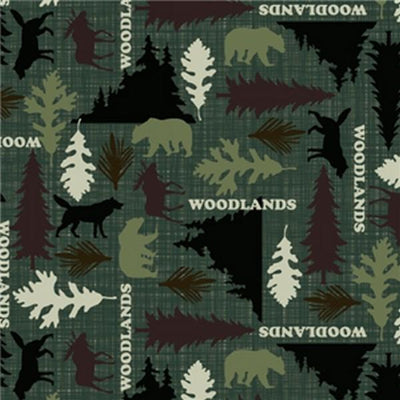 Premium Anti-Pill Woodlands Fleece A44