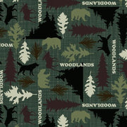 Premium Anti-Pill Woodlands Fleece A44