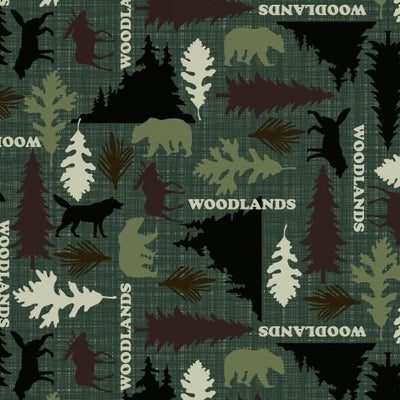 Premium Anti-Pill Woodlands Fleece A44