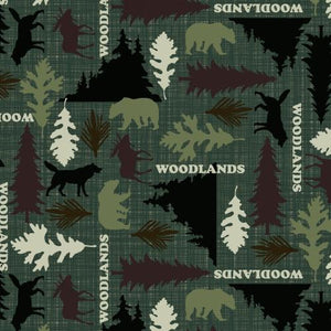 Premium Anti-Pill Woodlands Fleece A44