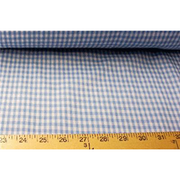 Poly/Cotton Checker Blue