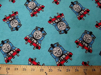 Blue Thomas Train Flannel