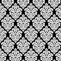Victorian Damask WHITE BLACK SP-23