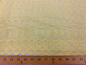 Eyelet Embroidery Yellow EL-19