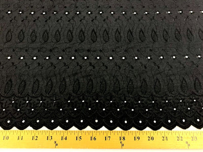 Eyelet Embroidery Black EL-20