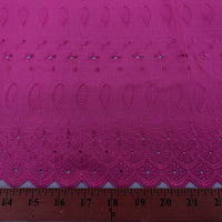 Eyelet Embroidery Fuchsia EL-21