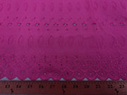 Eyelet Embroidery Fuchsia EL-21