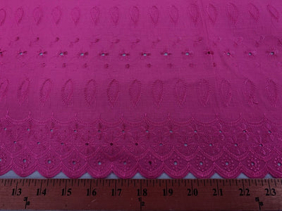 Eyelet Embroidery Fuchsia EL-21
