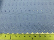 Eyelet Embroidery Aqua EL-22