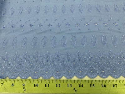 Eyelet Embroidery Aqua EL-22