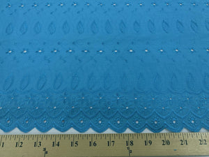 Eyelet Embroidery Turquoise EL-24