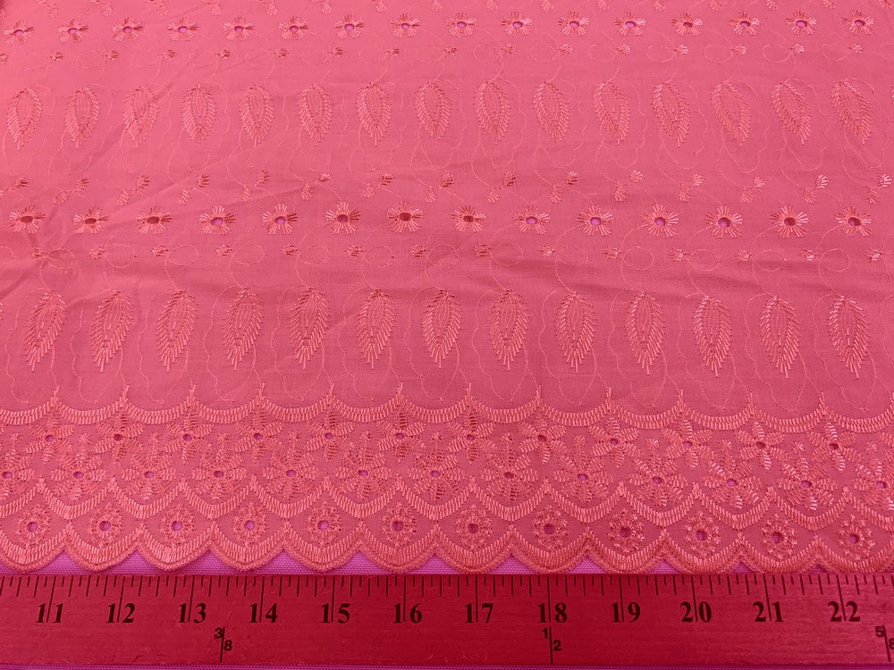 Eyelet Embroidery Coral EL-25
