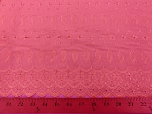 Eyelet Embroidery Coral EL-25