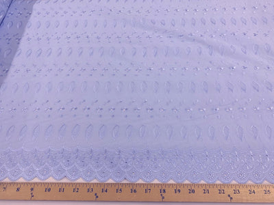 Eyelet Embroidery Baby Blue EL-29