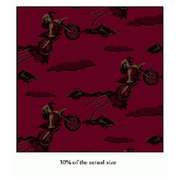 Anti-Pill Dirtbikes Burgundy Fleece 212