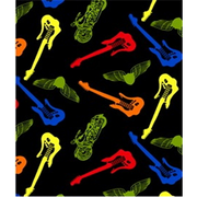 Anti-Pill Guitar Bikes Fleece 294
