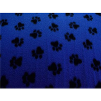 Paw Prints Med Blue Fleece 46
