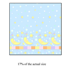Anti-Pill Moon Border Fleece 261