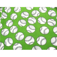 Baseballs Green Fleece 218