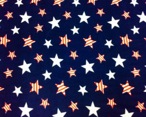 Premium Anti-Pill Striped Stars Fleece 236