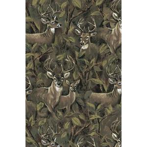 Anti Pill Deer In Forest Fleece B182