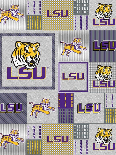Premium Anti-Pill LSU Louisianna Fleece B905