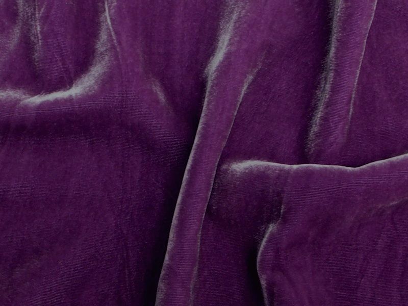 Plush Silk Velvet 54" Wide PURPLE/PINK