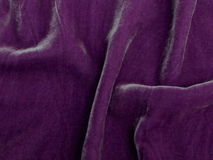 Plush Silk Velvet 54" Wide PURPLE/PINK