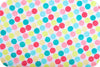 Misc Minky Cuddle Prints WHITE YELLOW RETRO DOT