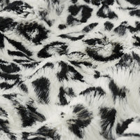 Soft Cuddle Fur JAGUAR WHITE BLACK SF-37