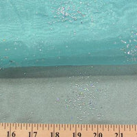 Sparkle Glitter Organza AQUA