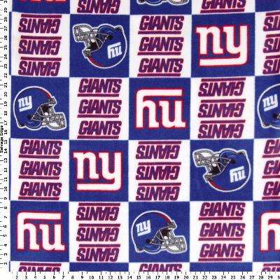 Anti Pill New York Giants Fleece B139 "LAST PIECE MEASURES 1 YARD 12 INCHES"