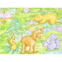 Anti-Pill Little Forest Fleece B245