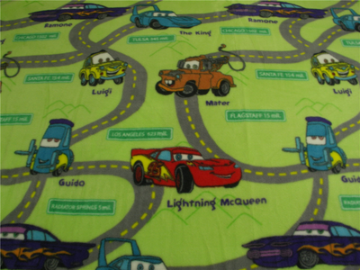 Anti-Pill Cars Fleece B478
