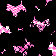 Premium Anti-Pill Stewart Dogs On Black B588