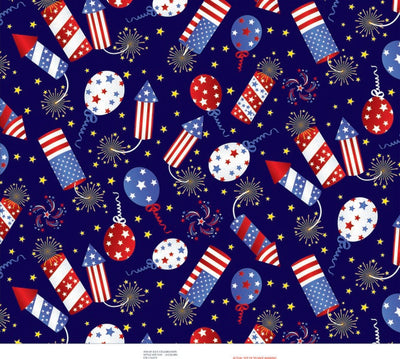 Premium Anti-Pill 4th Of July Celebration Fleece B966